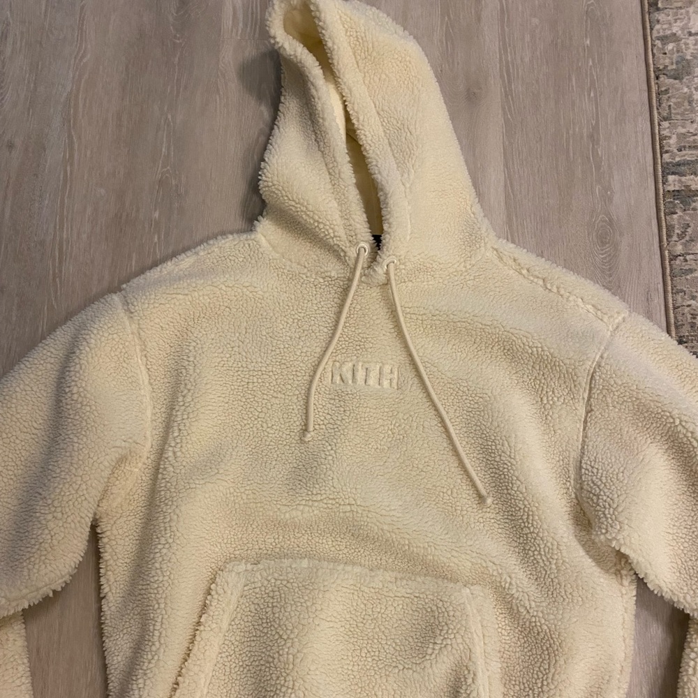 KITH marshmallow sherpa hoodie